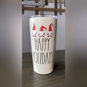 RAE DUNN HAPPY HOLIDAYS GNOME TUMBLER NEW
